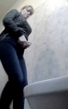 Hidden Cam in Clinic Toilet