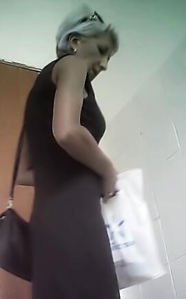 Hidden camera in clinic women's toilet