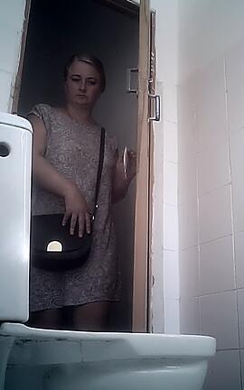 Peeping into the Ladies' Toilet