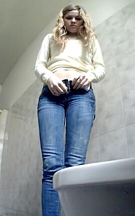 Cute Girls in the Female Toilet of the Clinic