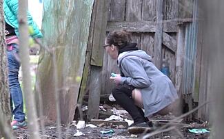 Outdoors Peeing